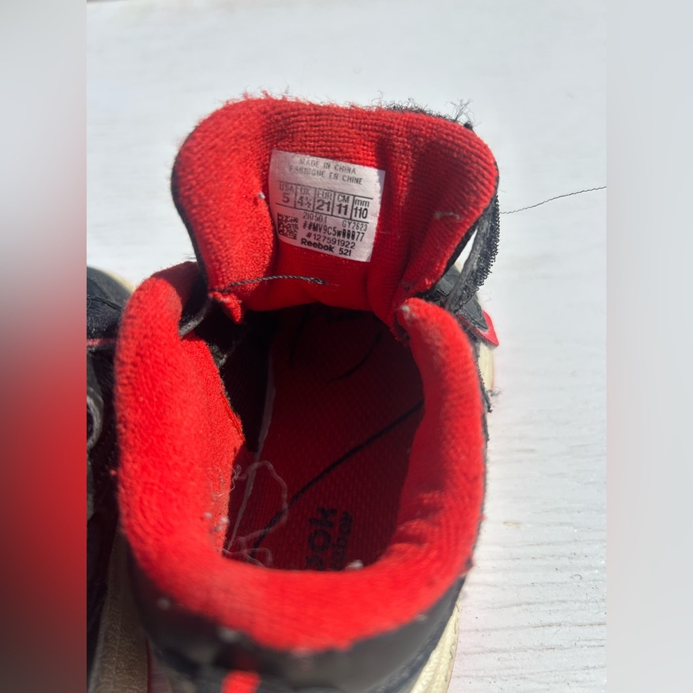 Reebok Toddler Black and Red Sneakers - Picture 5 of 6